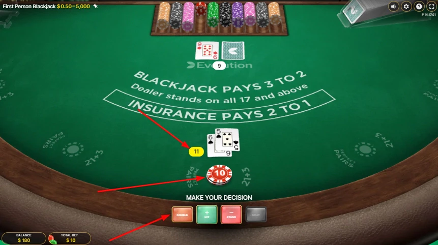doubler au casino