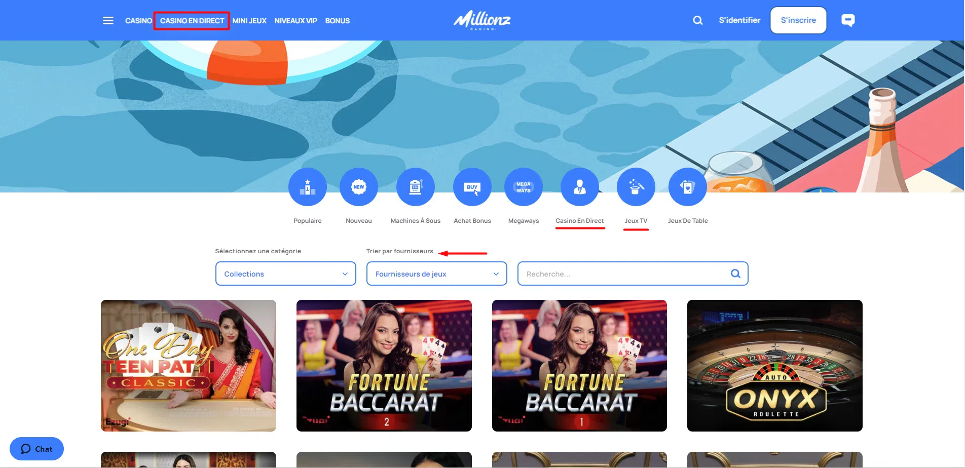 Millionz casino live
