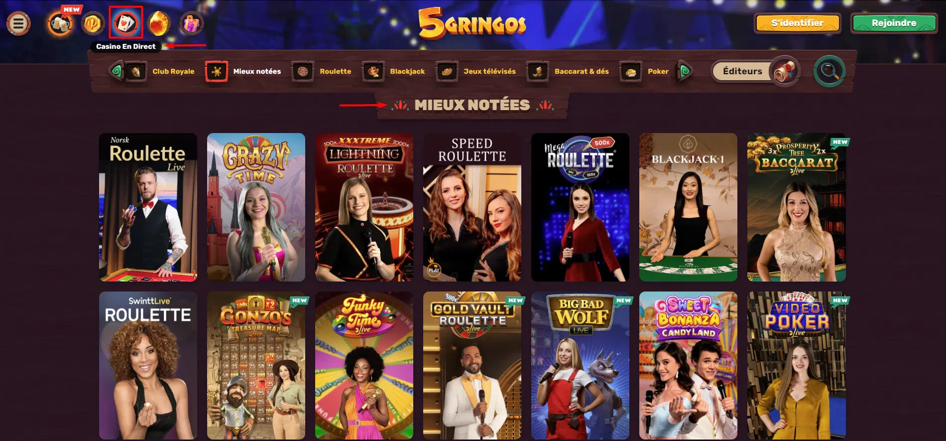 5gringos live casino