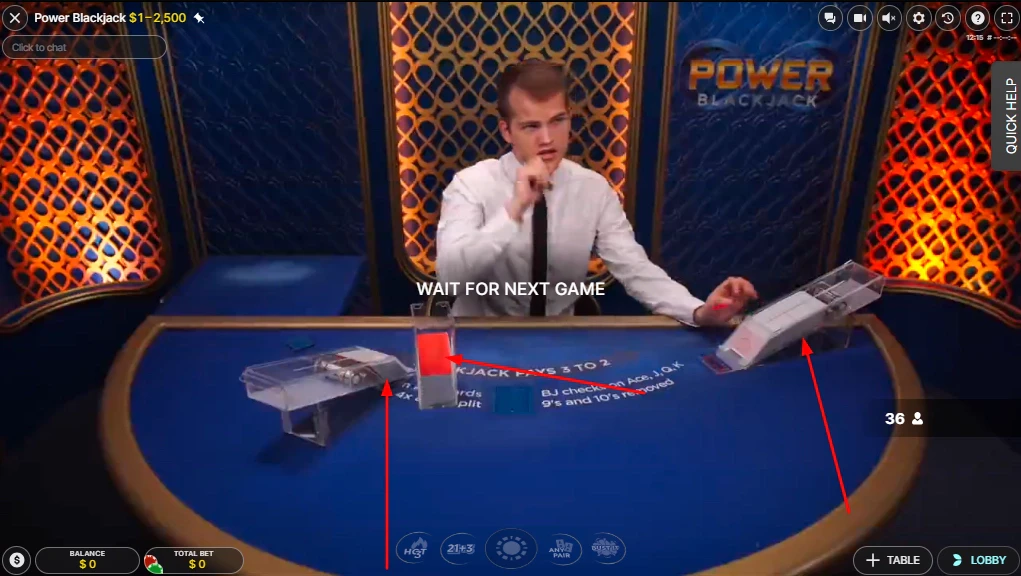 Mélange des cartes au blackjack
