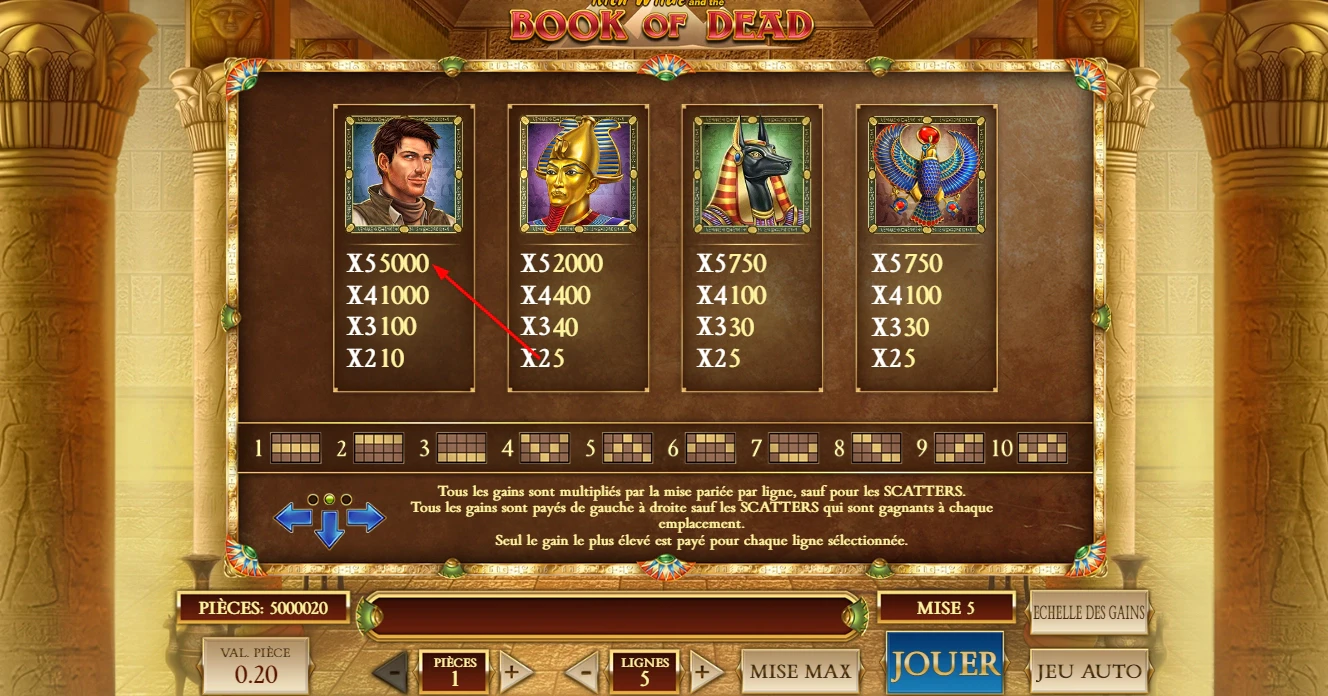 Book of dead de Play'n go