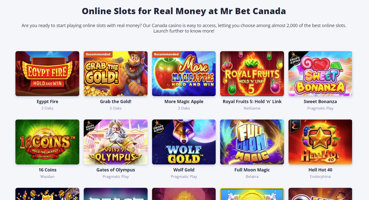 MrBet slots