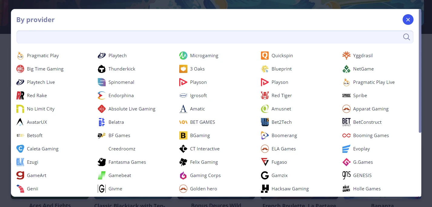 MrBet software providers
