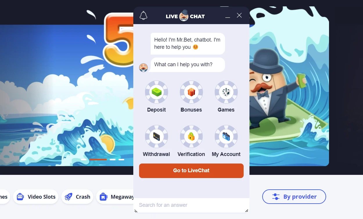 MrBet live chat