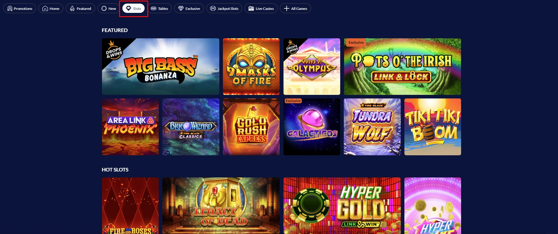 SIA Casino slots