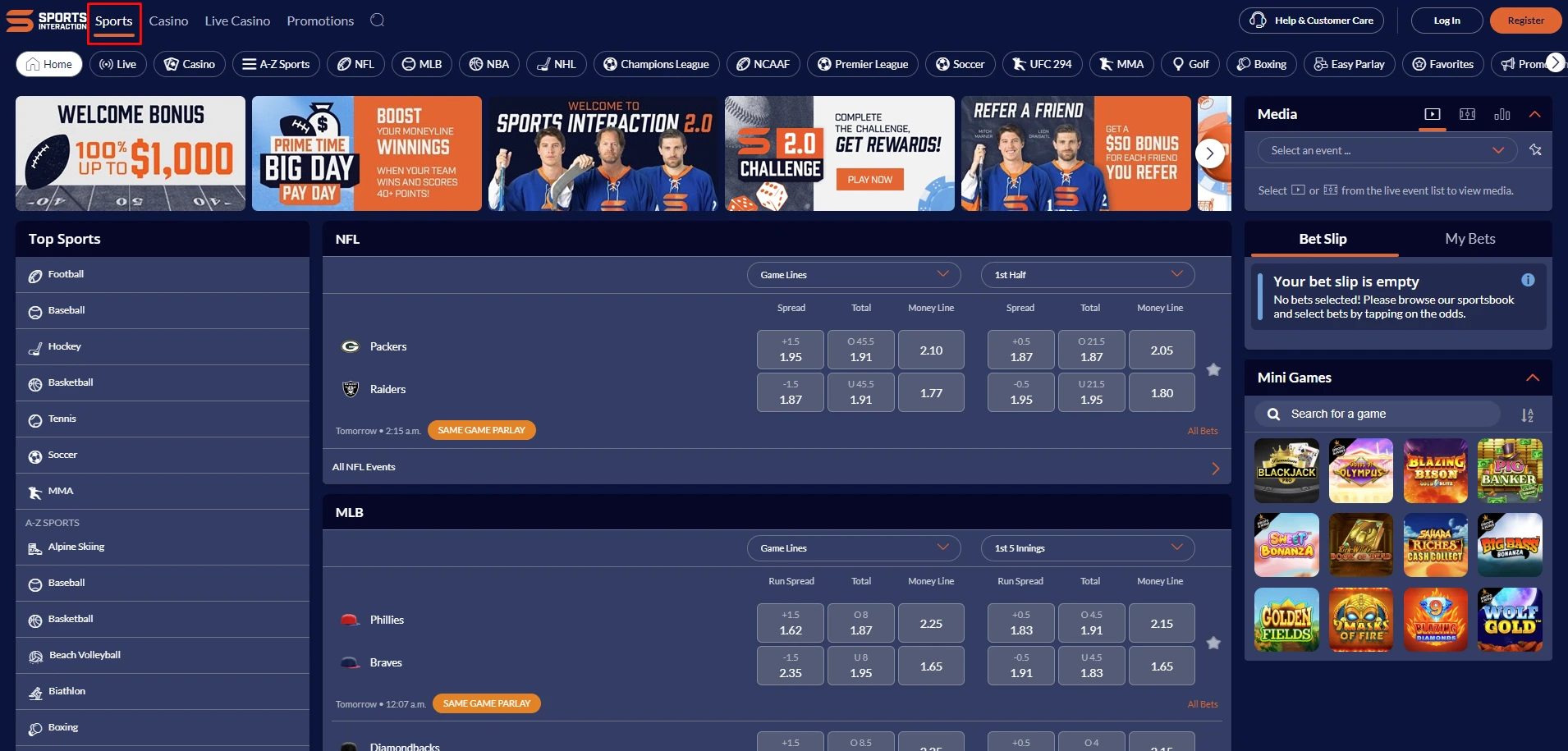 SIA Casino sportsbook