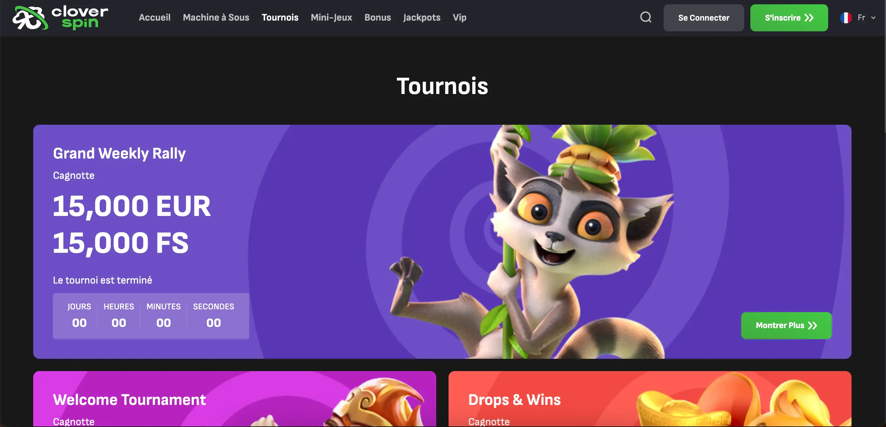 Cloverspin tournois