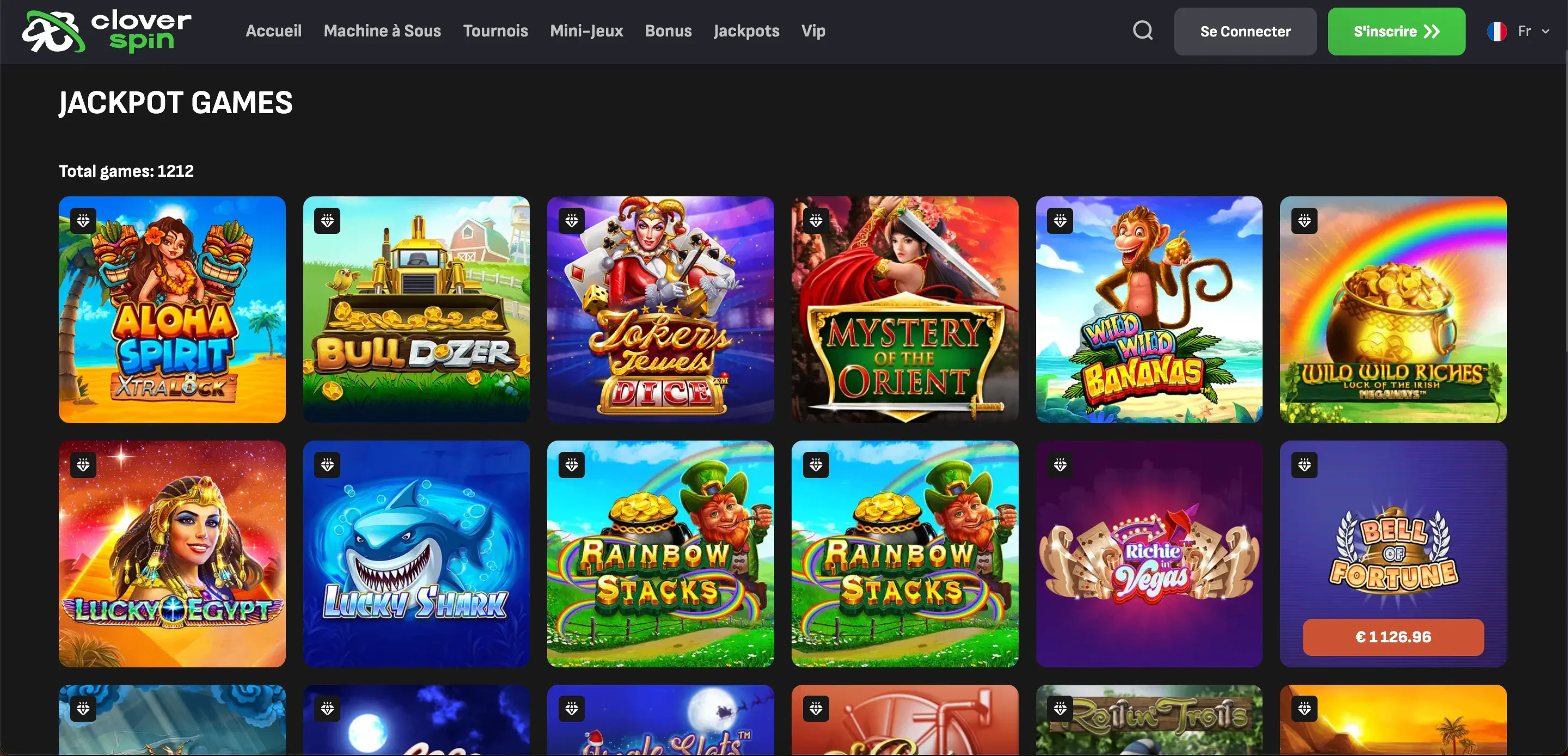 Jackpots Cloverspin