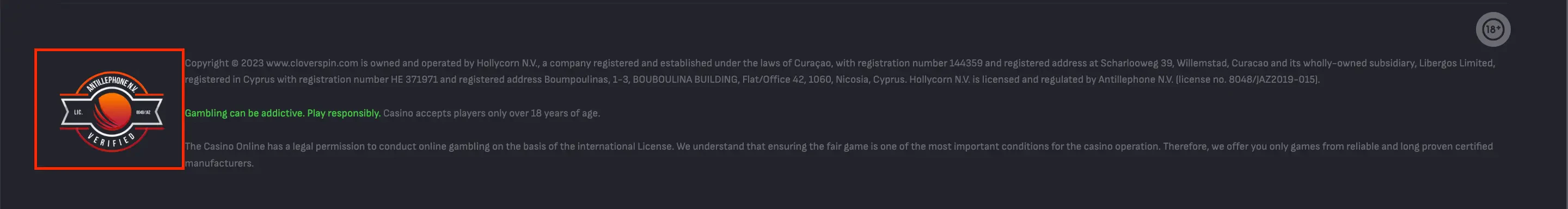 Licence Cloverspin