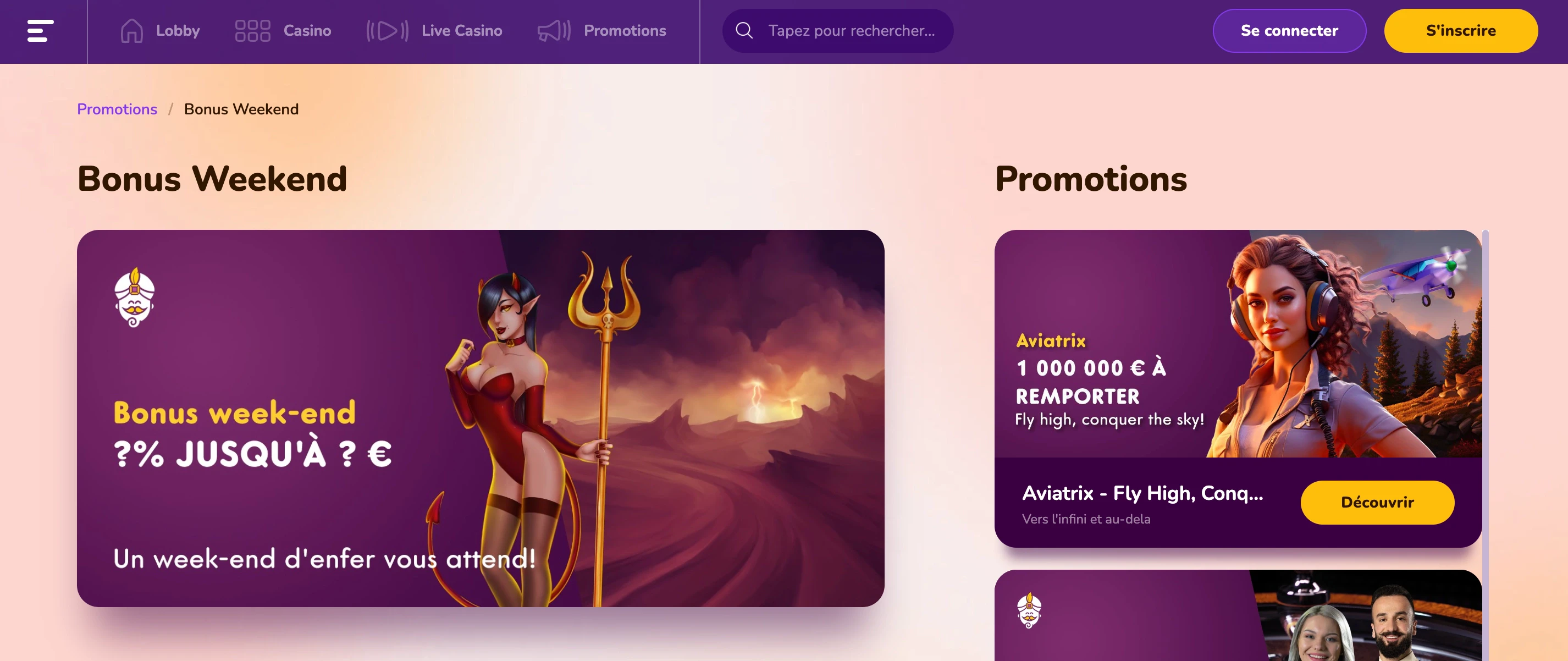 bonus weekend