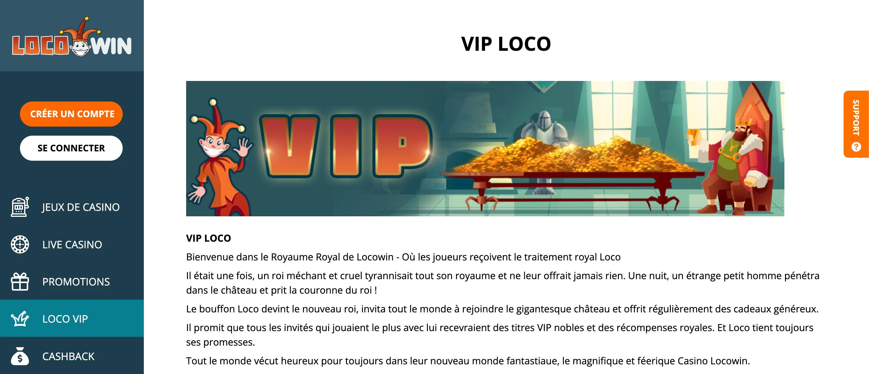 programme vip locowin