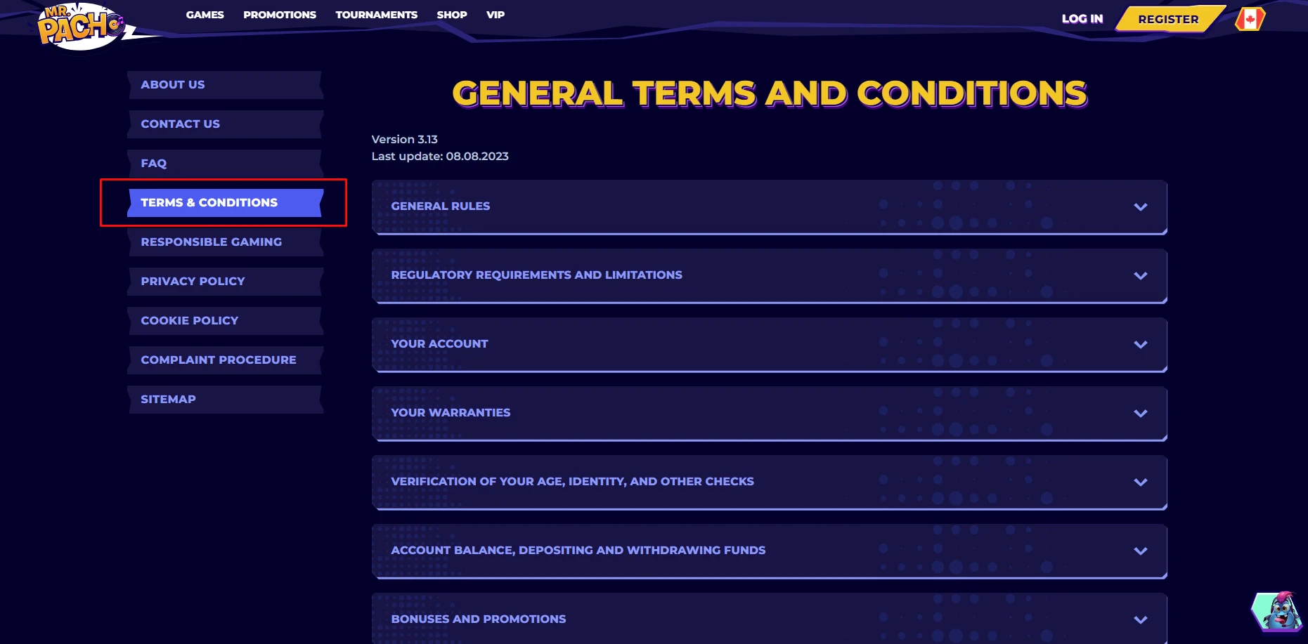 MrPacho Terms and Conditions