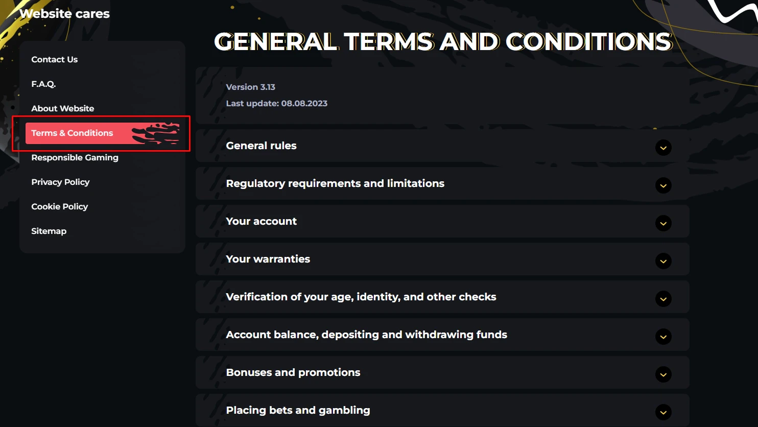 Boomerang Casino Terms and Conditions