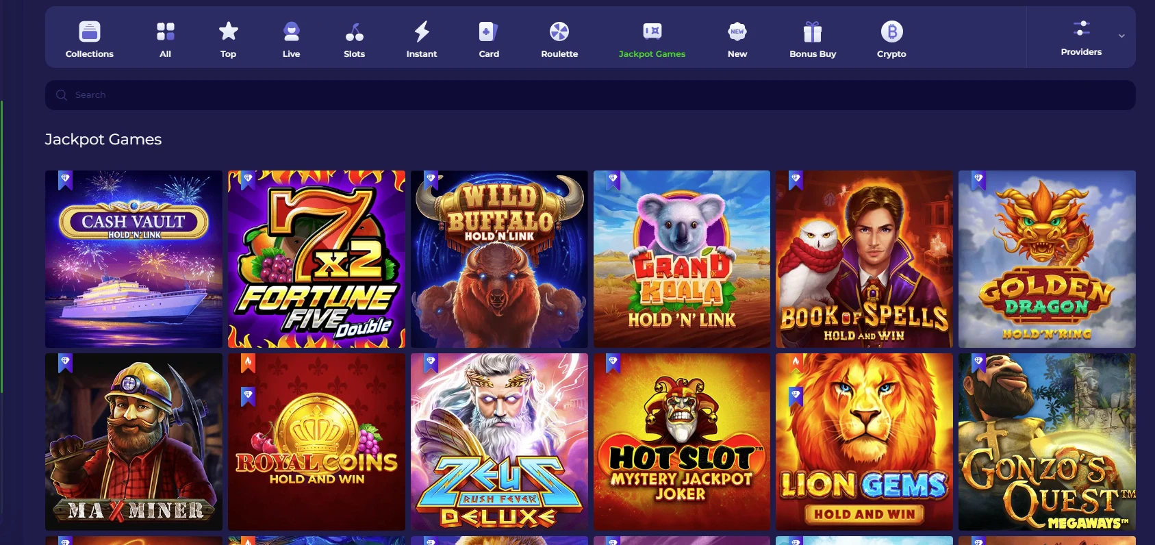 ZotaBet Jackpot Games