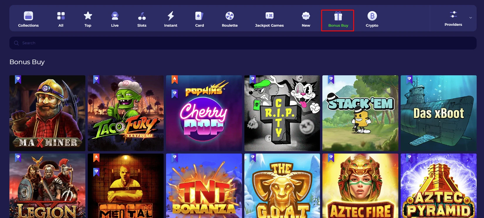 ZotaBet Bonus Buy Games
