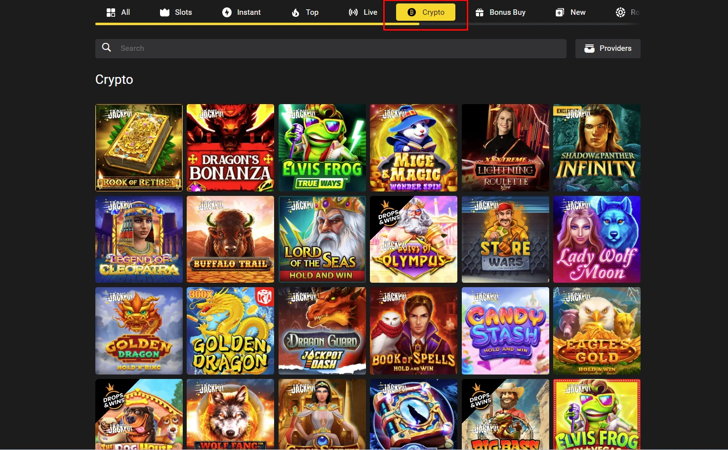 BetiBet Crypto Games