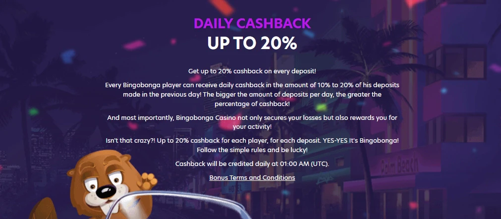 BingoBonga Cashback