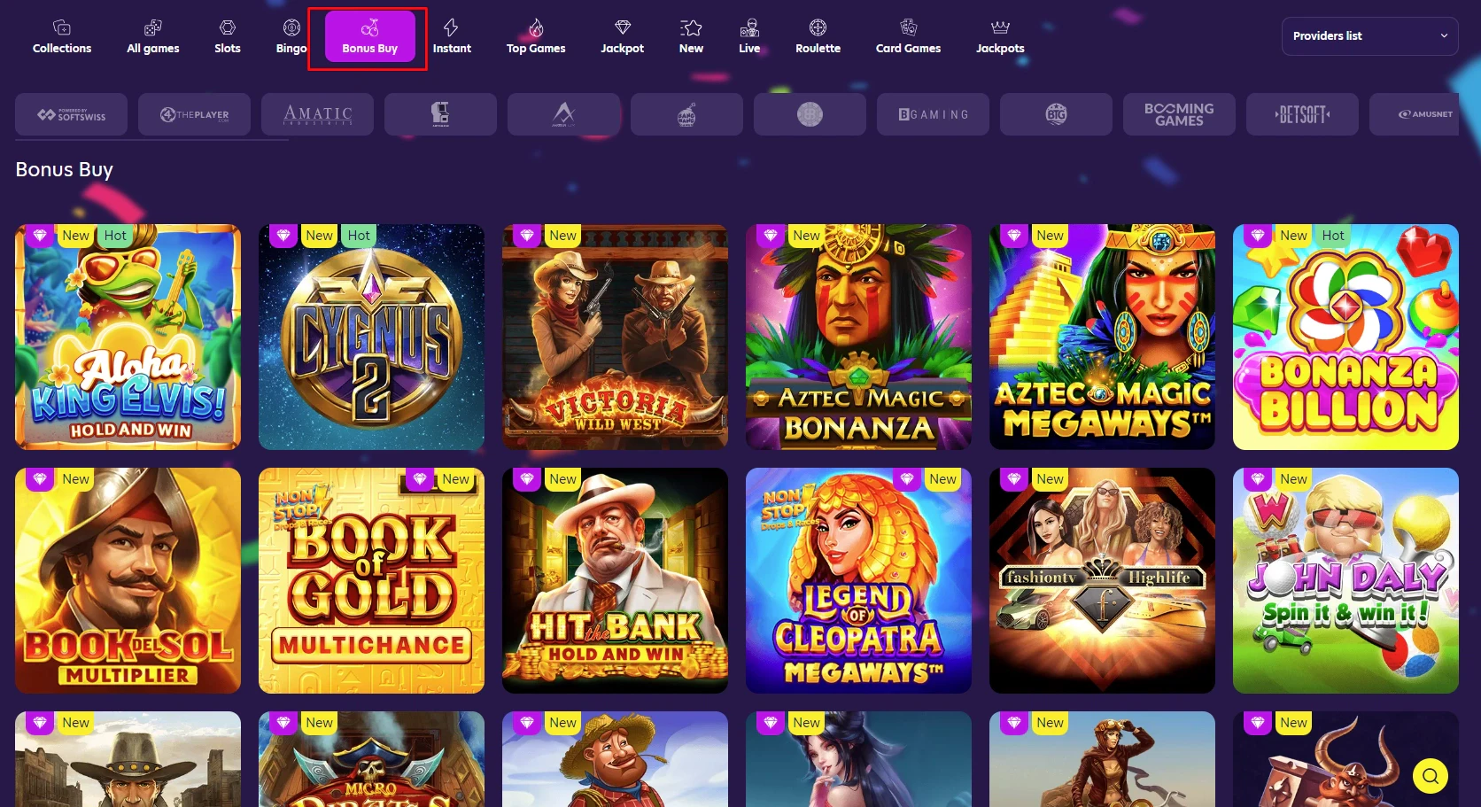 BingoBonga Bonus Buys