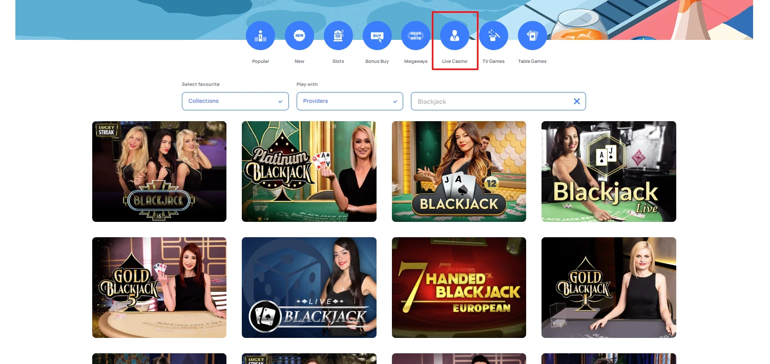 Millionz Blackjack Selection
