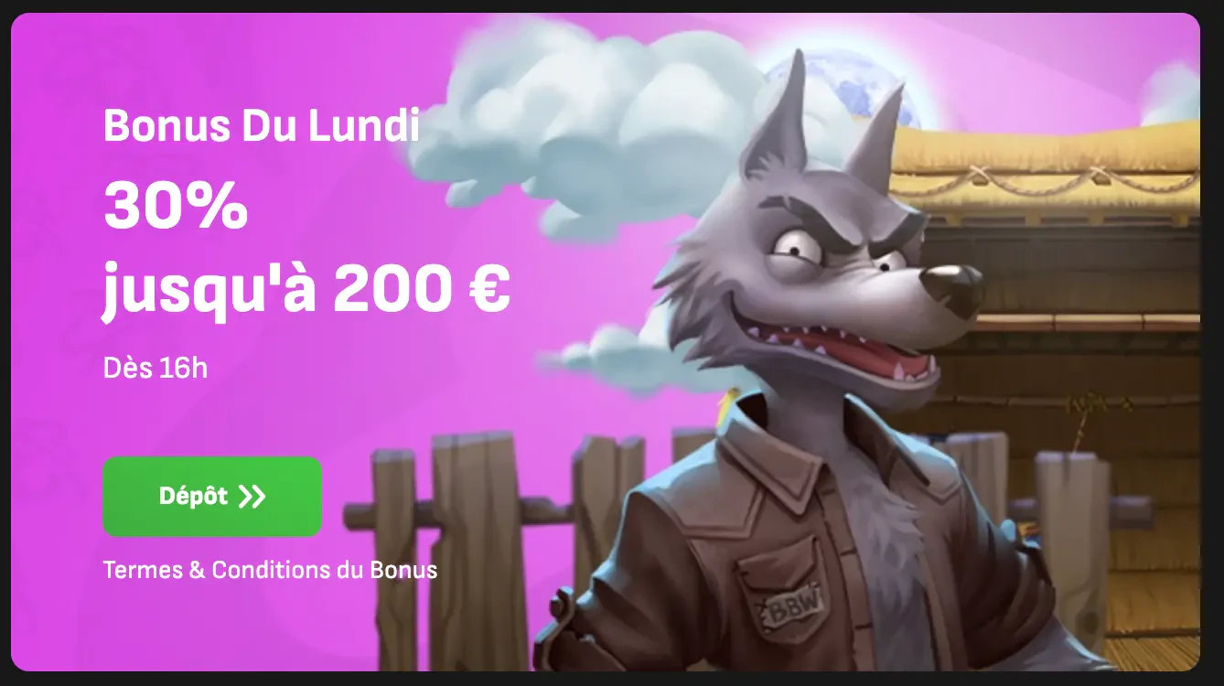 bonus du lundi cloverspin
