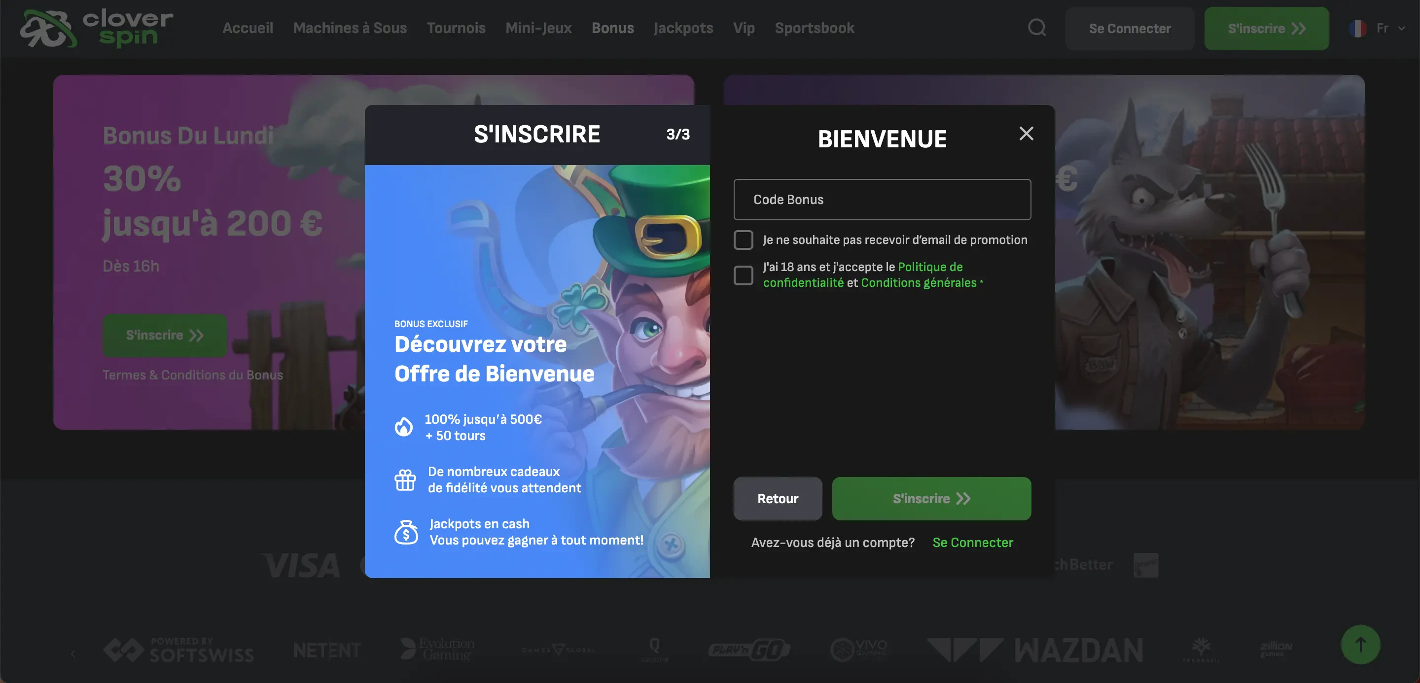 inscription cloverspin