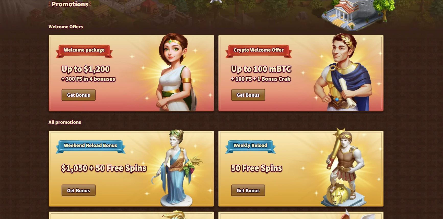 MyEmpire Casino All Promotions
