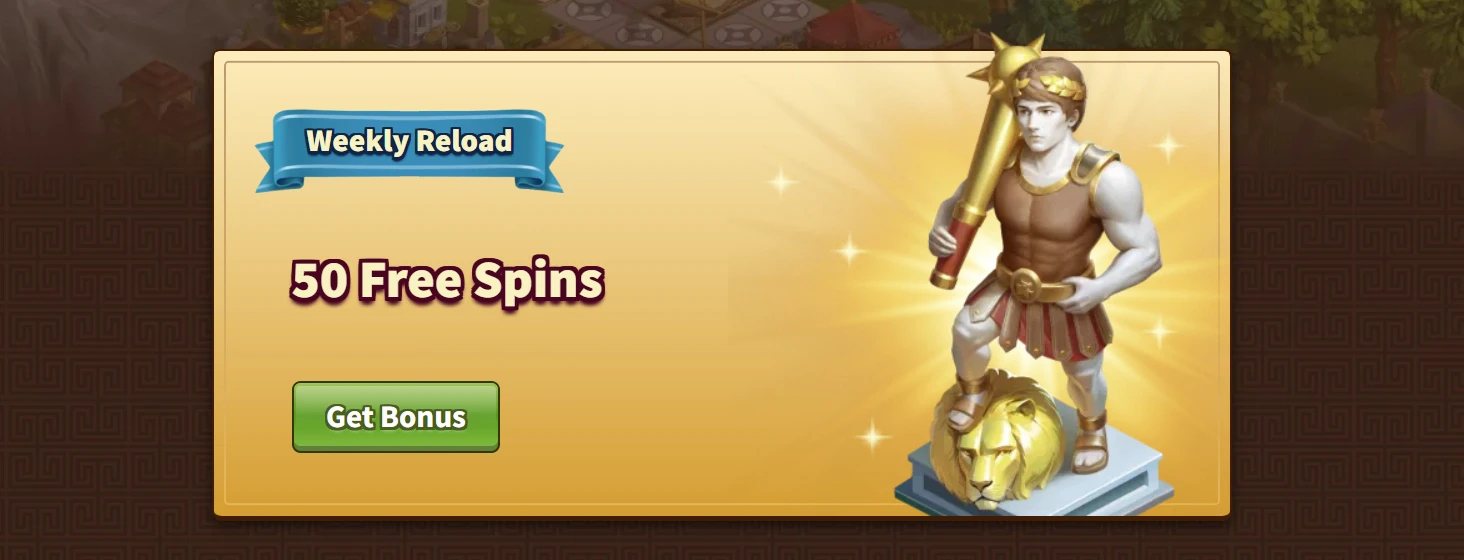 MyEmpire Casino Weekly Reload Bonus