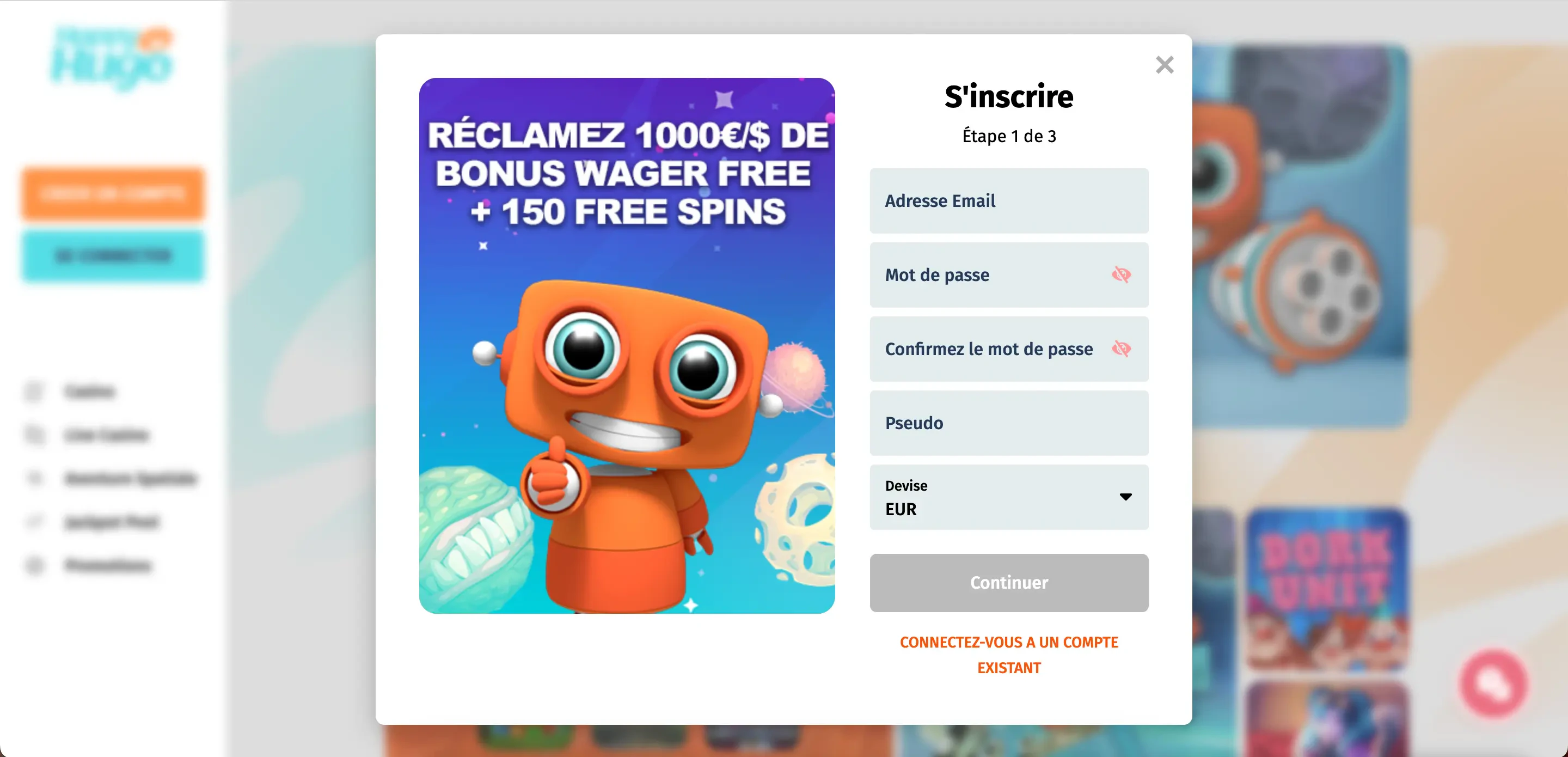 happy hugo inscription