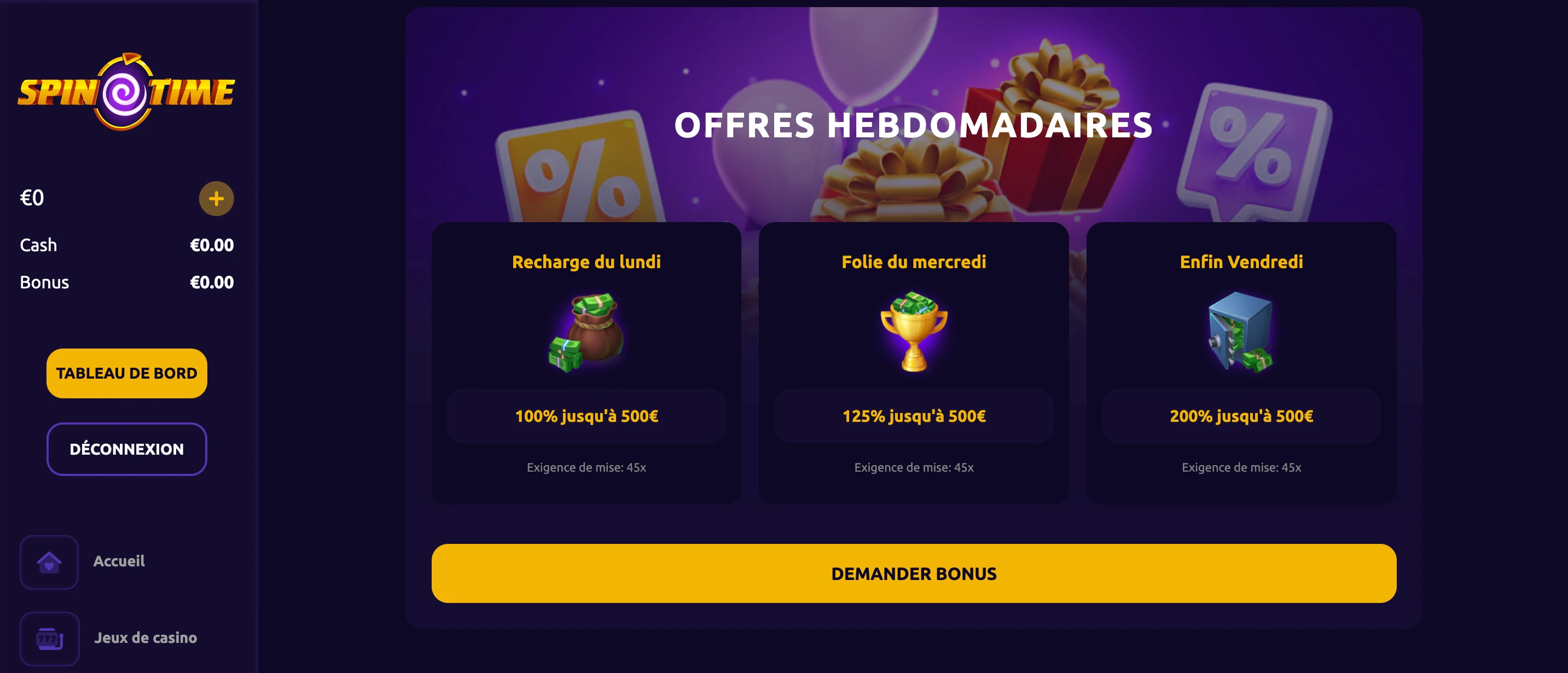 promotions spintime
