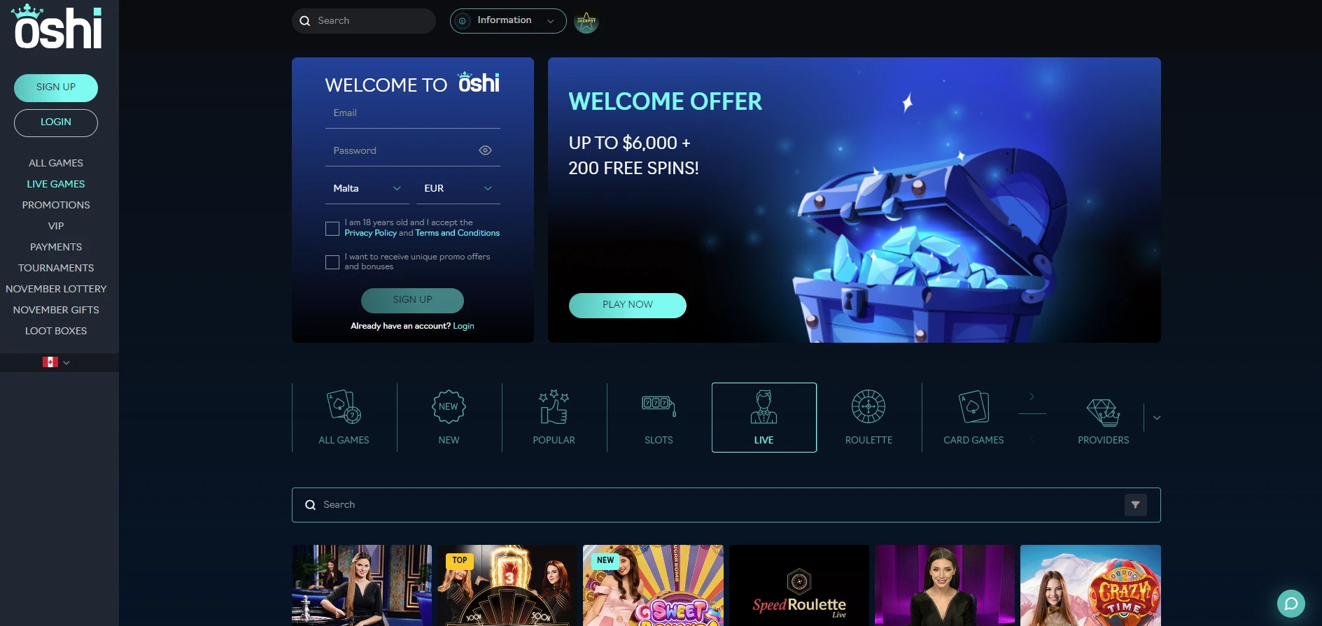 Oshi Casino