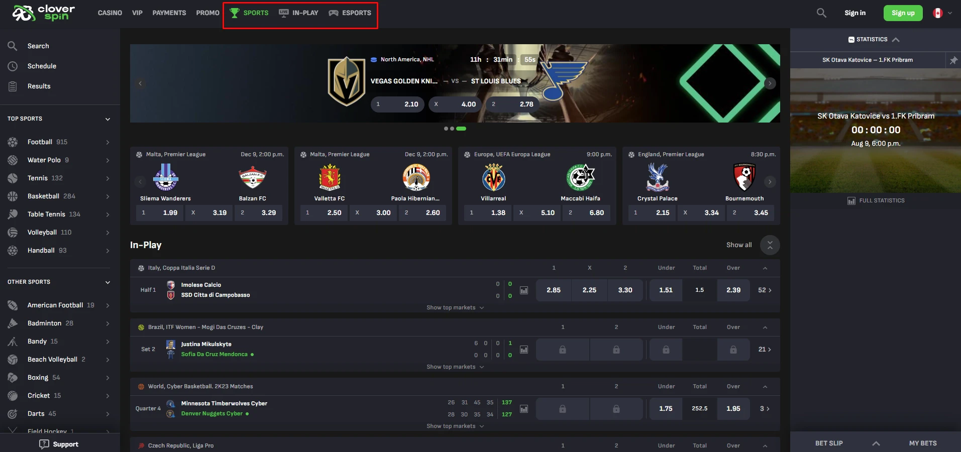 Cloverspin Sportsbook