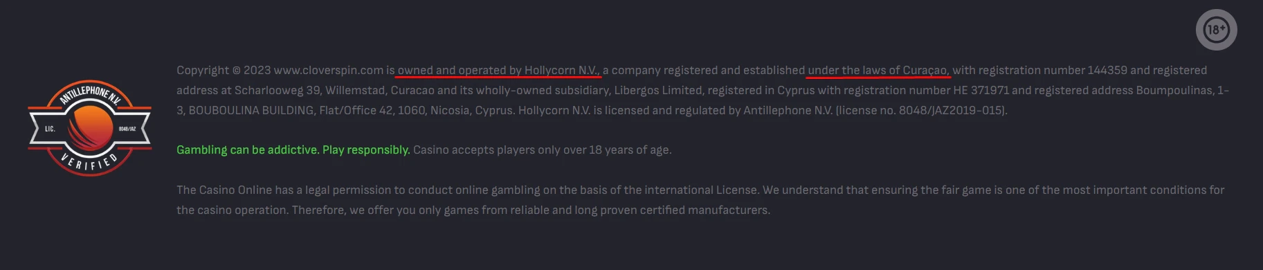Cloverspin License
