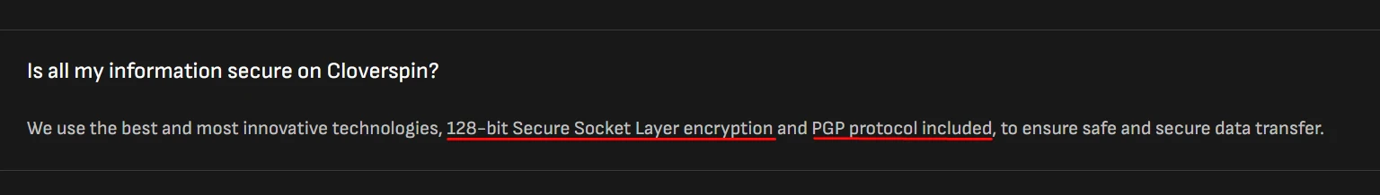Cloverspin safety and security