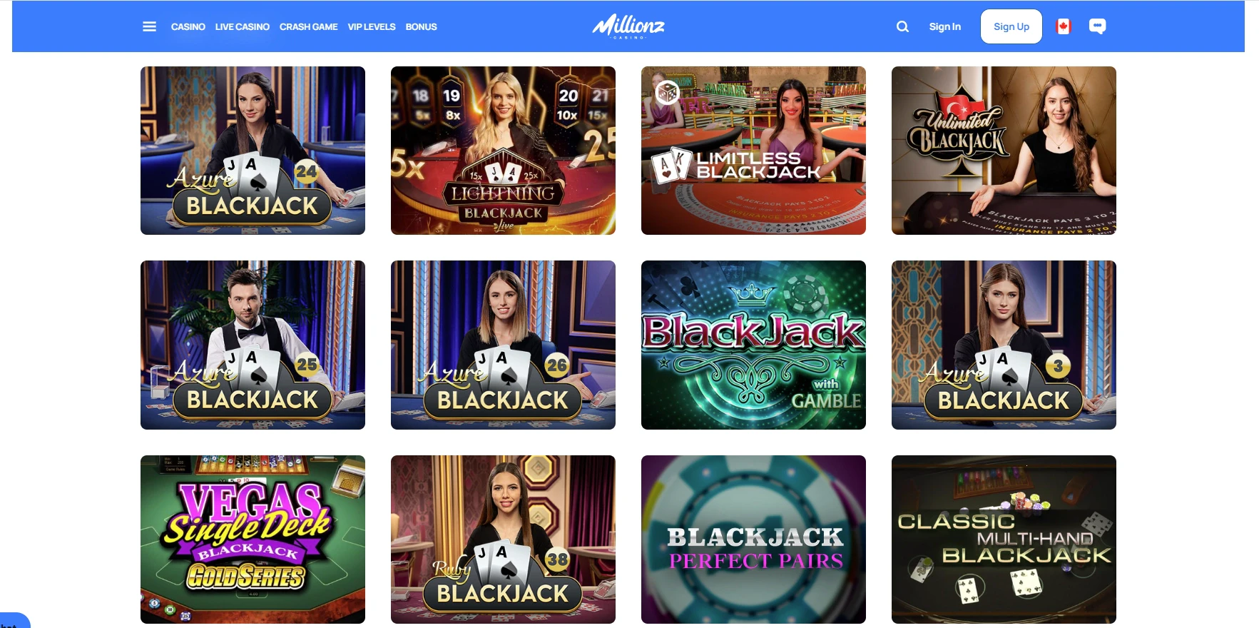 Millionz Blackjack