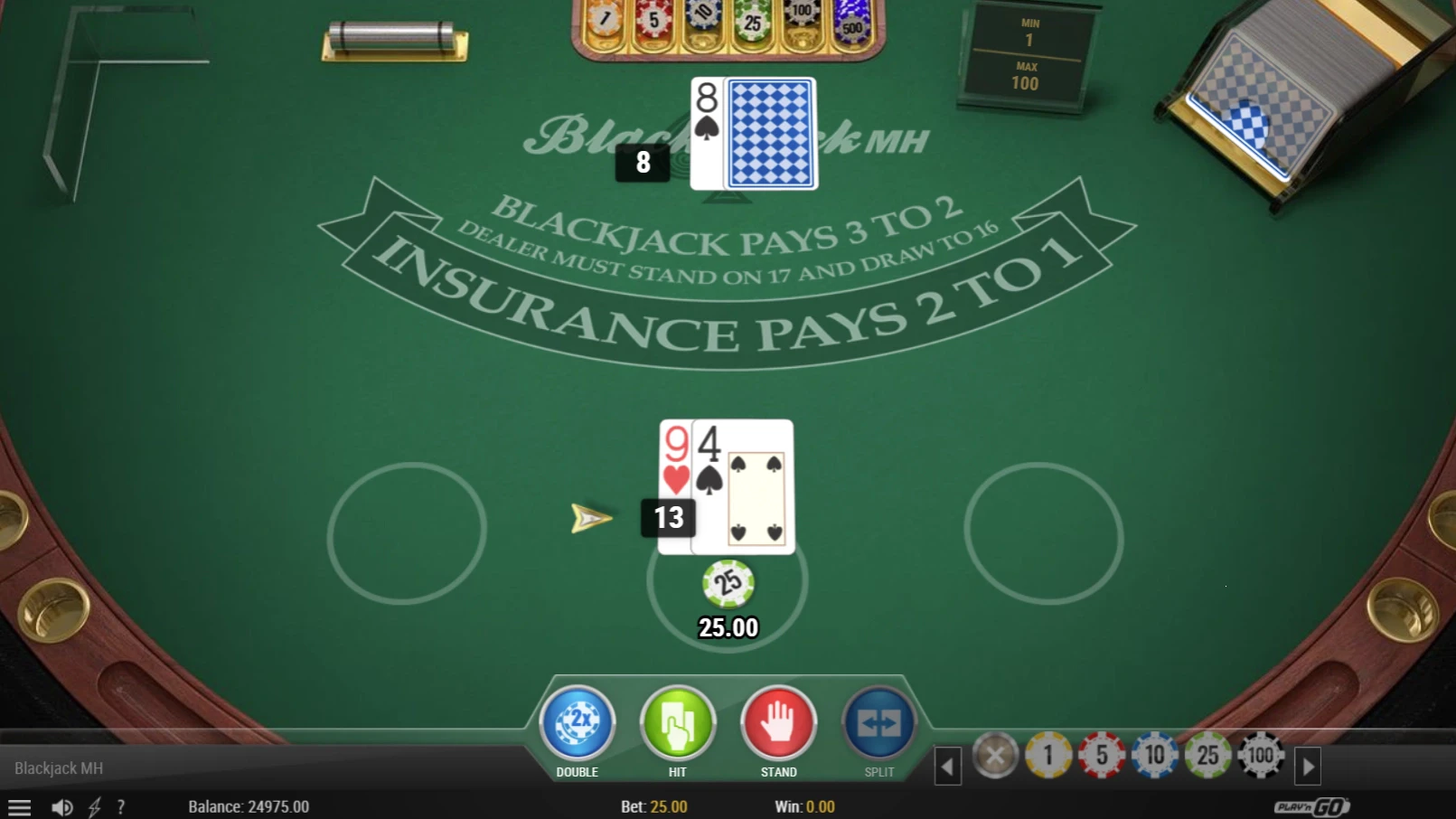 Online blackjack