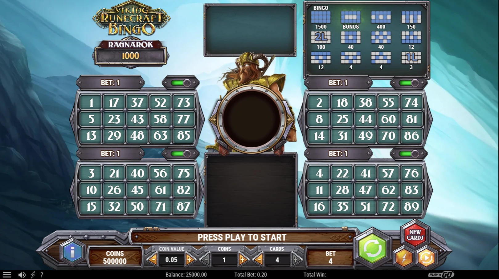 Viking Runecraft Bingo