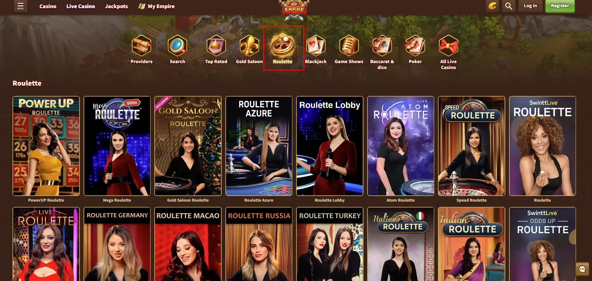 MyEmpire Casino Roulette