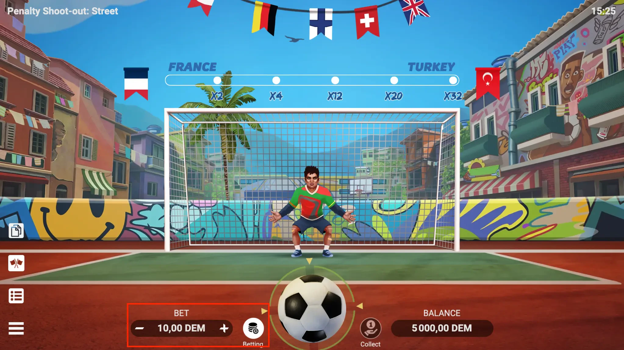 penalty shoot out street mise