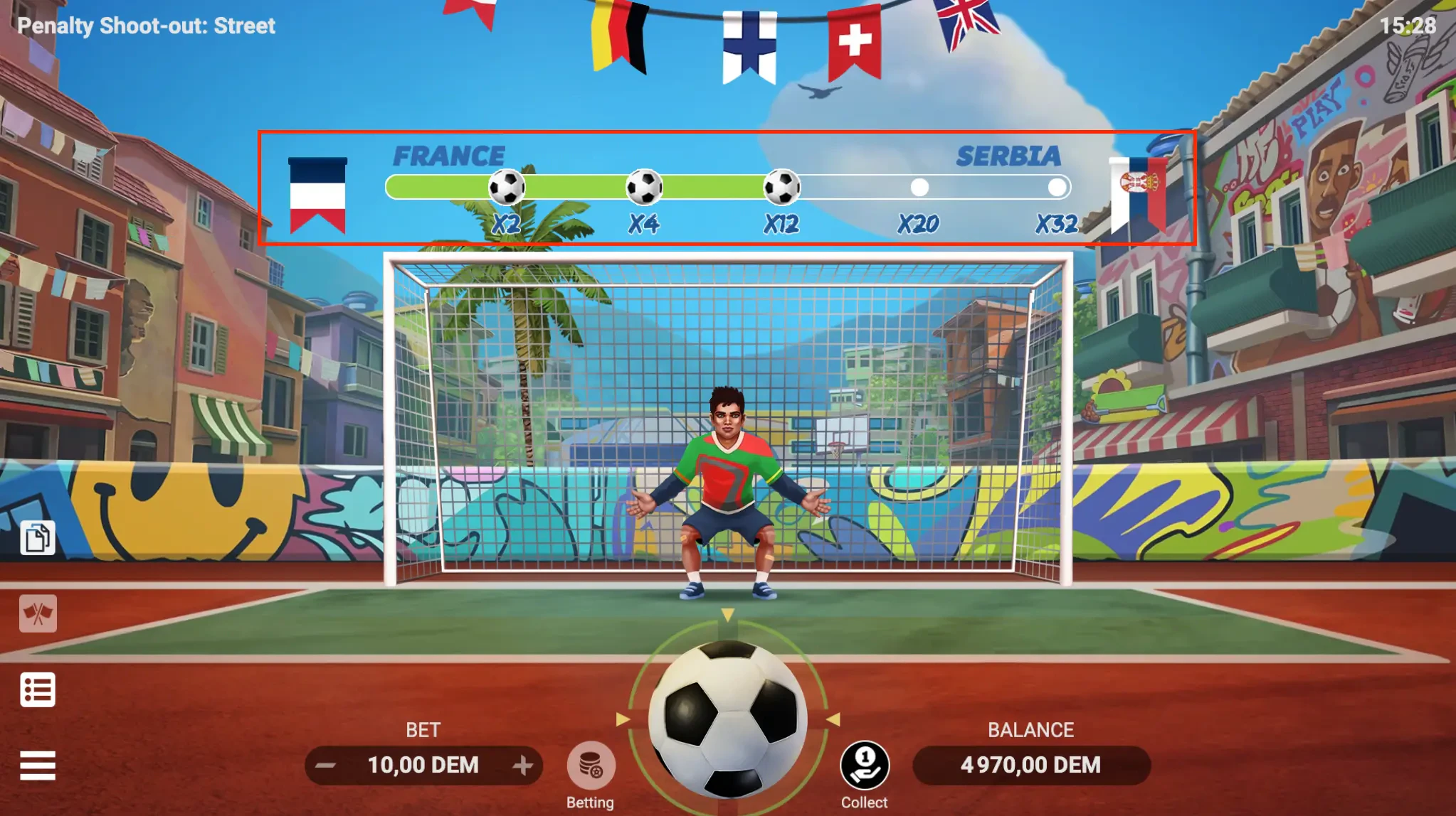 penalty shoot out street multiplicateur