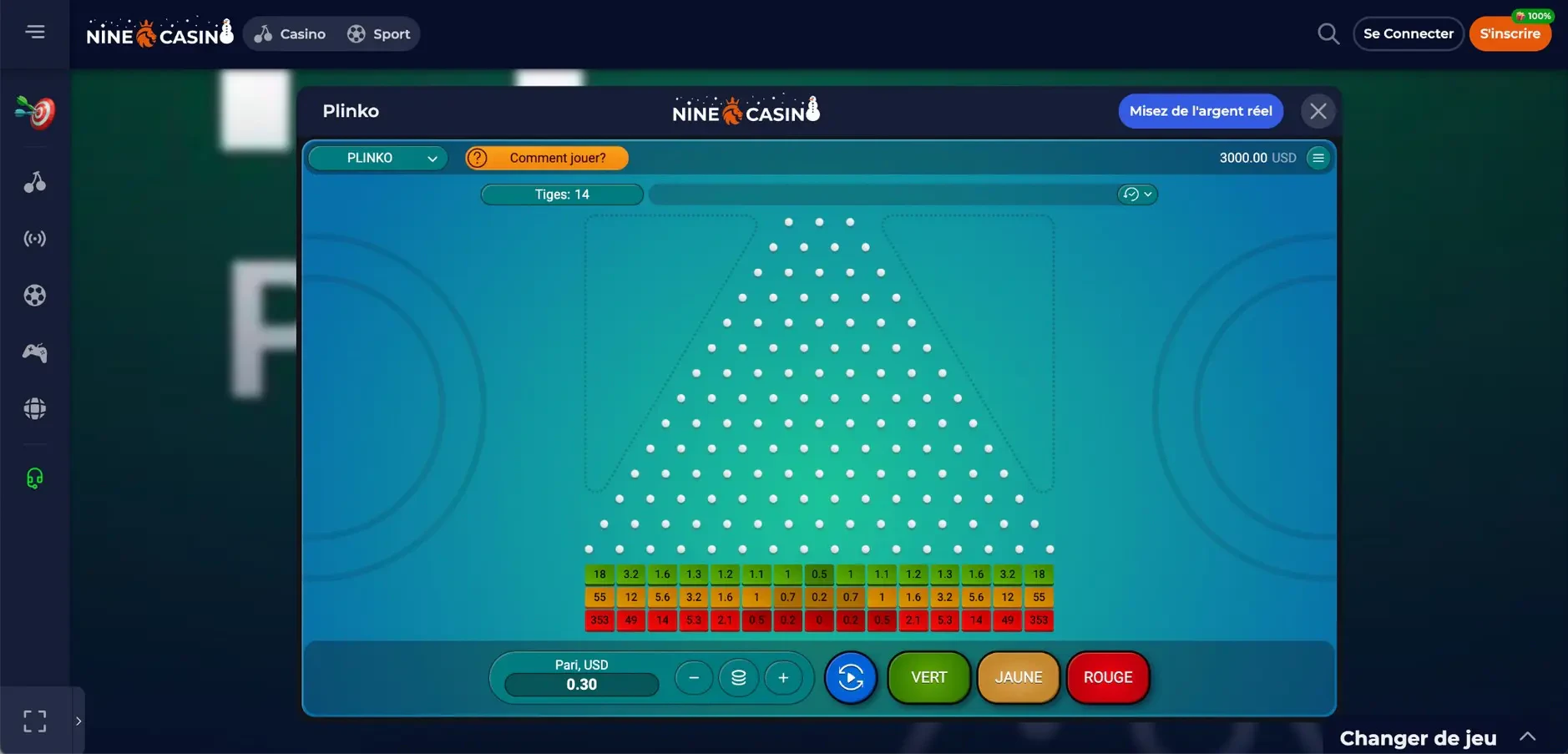 ninecasino plinko