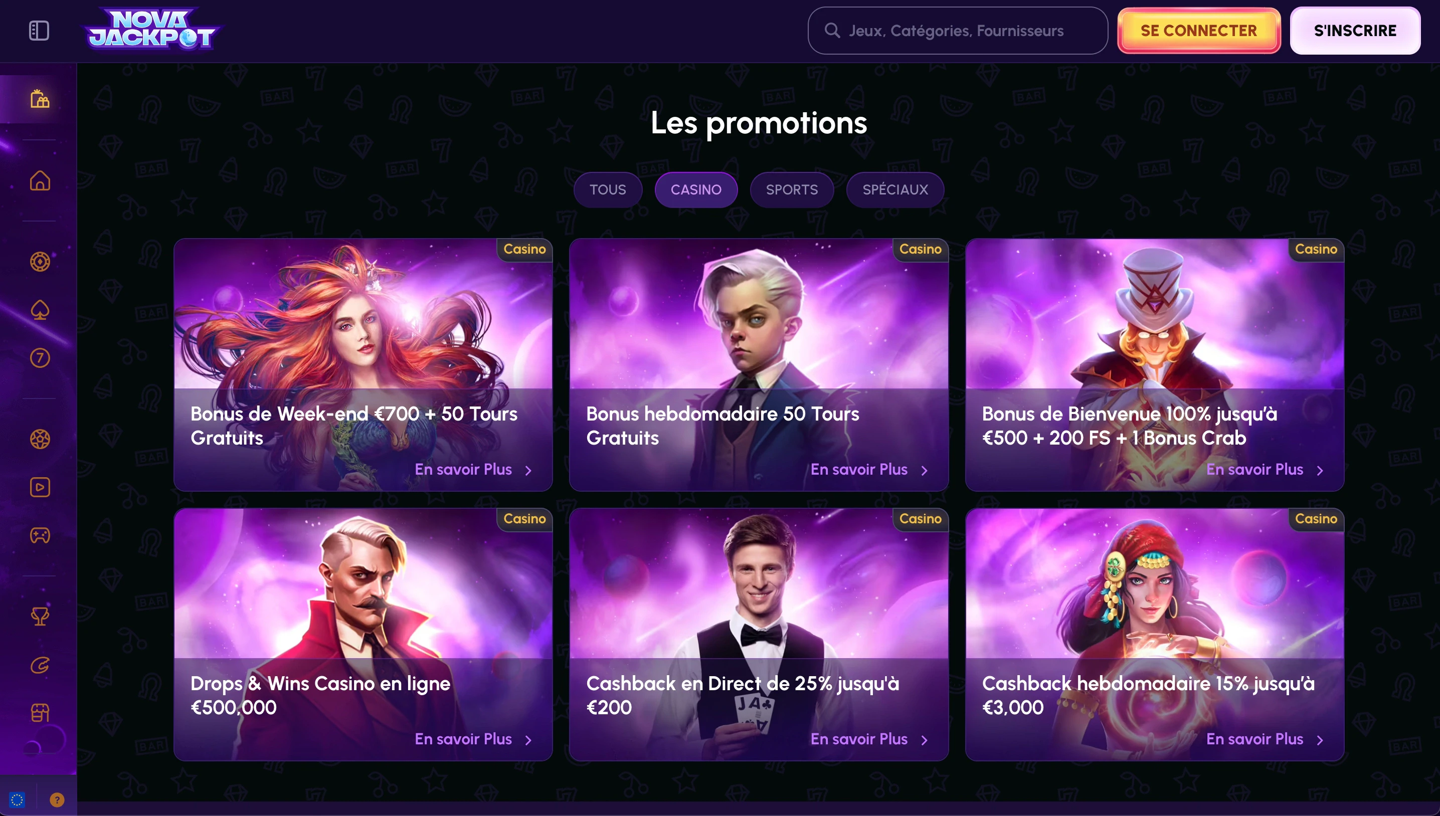 promotions novajackpot