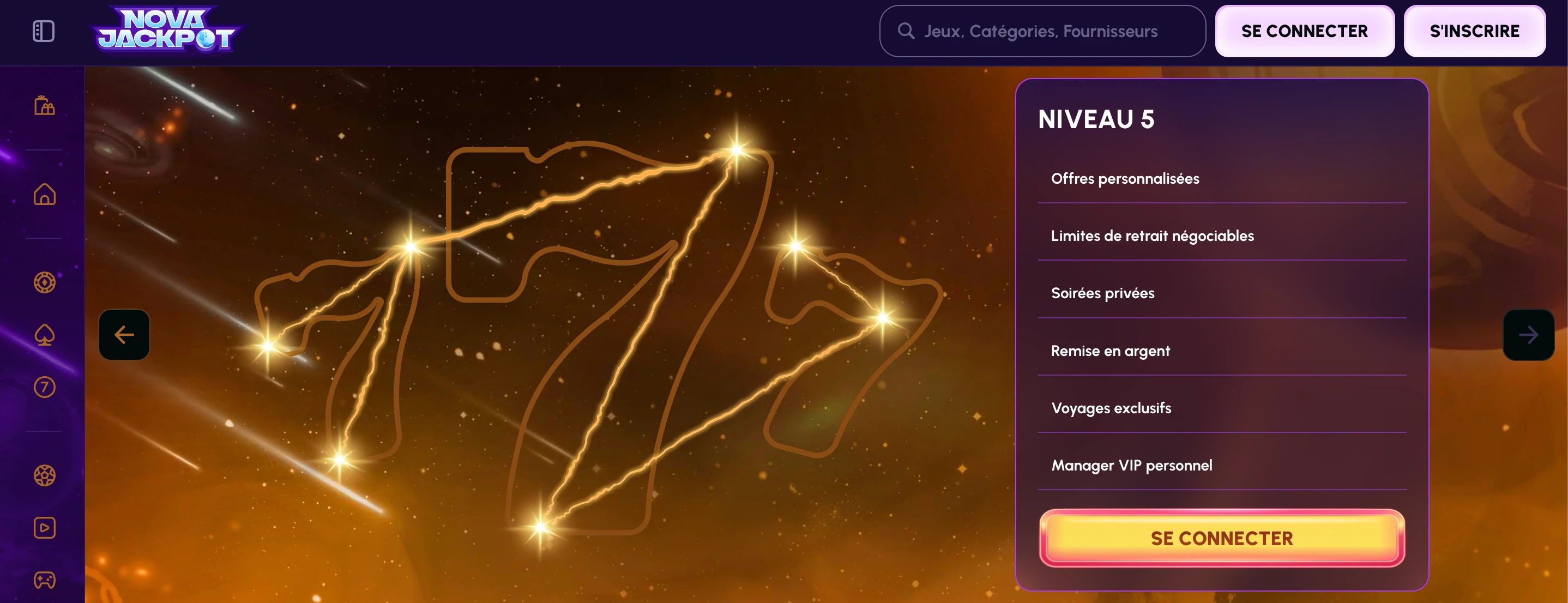 programme vip novajackpot