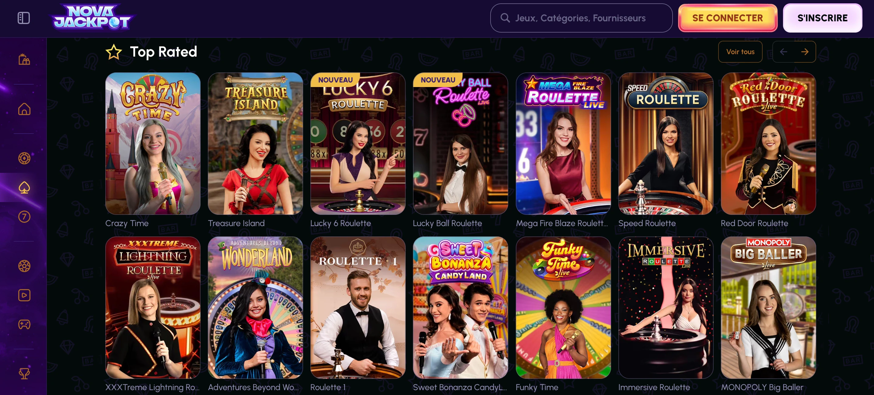 casino en direct novajackpot
