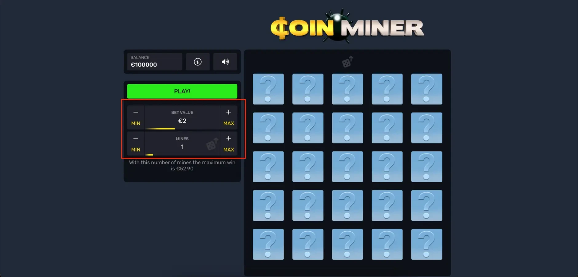 coin miner mise