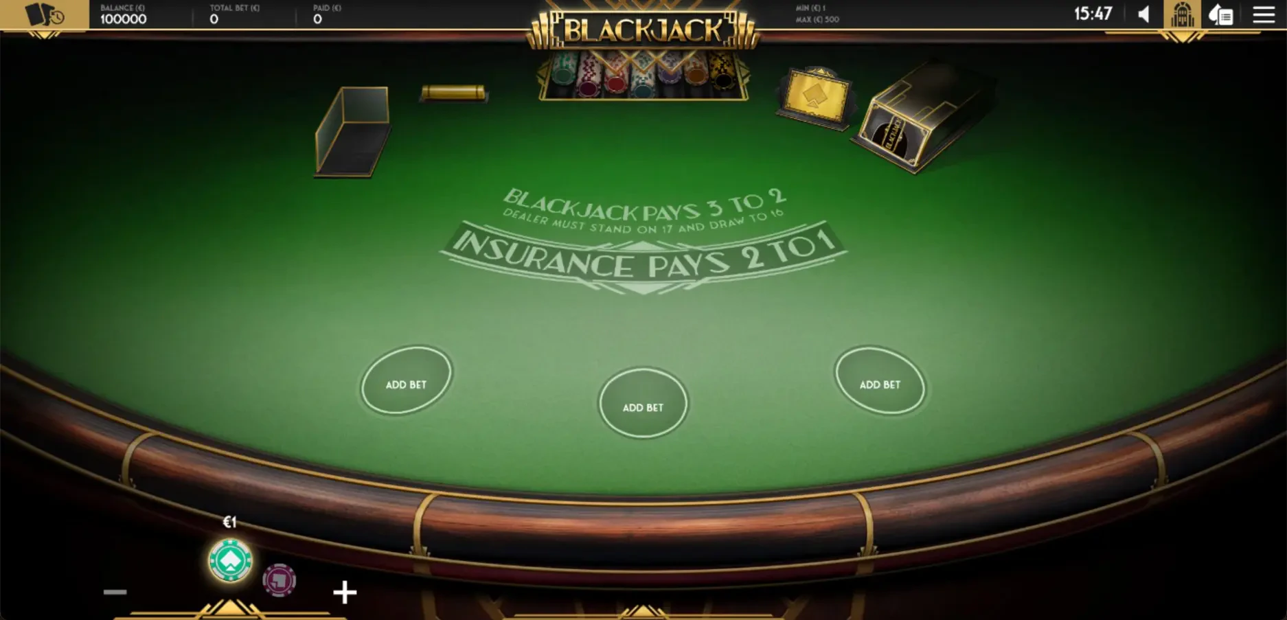 blackjack multihand