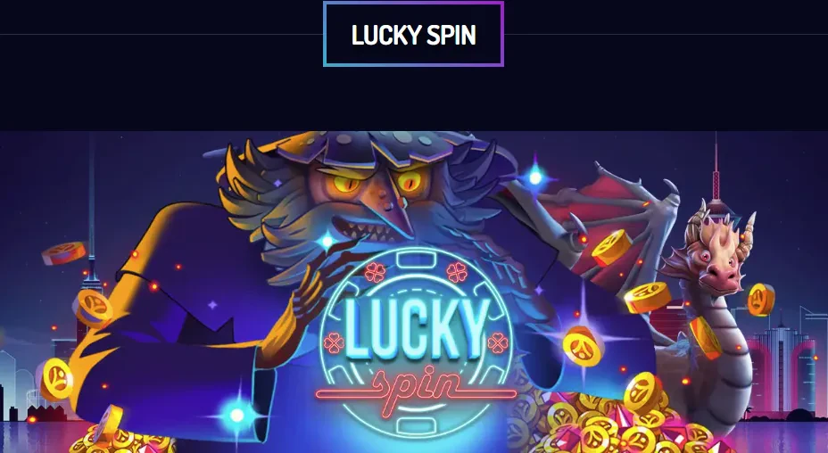 Lucky spin promotion
