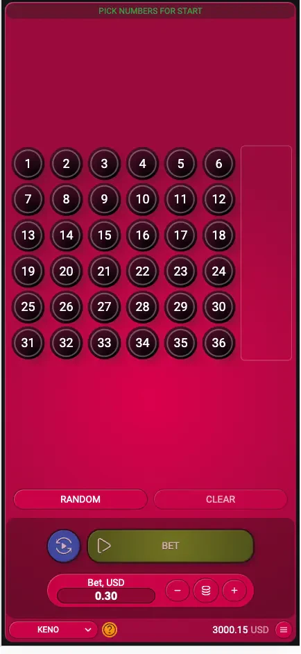 keno smartphone
