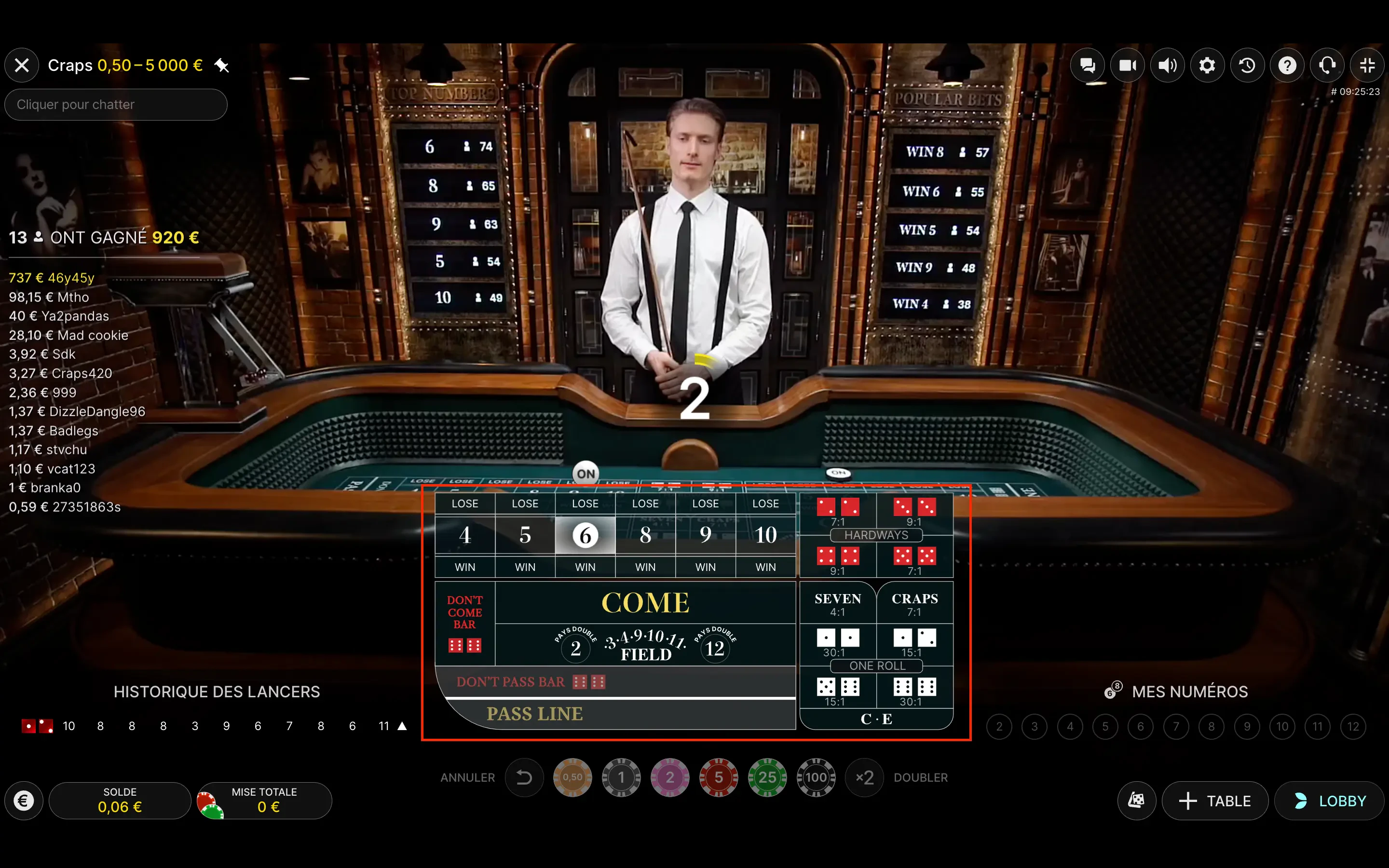 craps paris