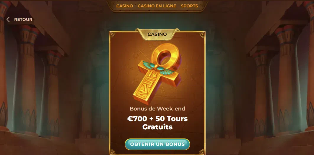 Bonus week-end AmunRa