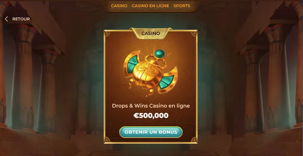 Tournoi Drops & Wins AmunRa